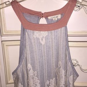 Sleeveless Lacy Summer Top